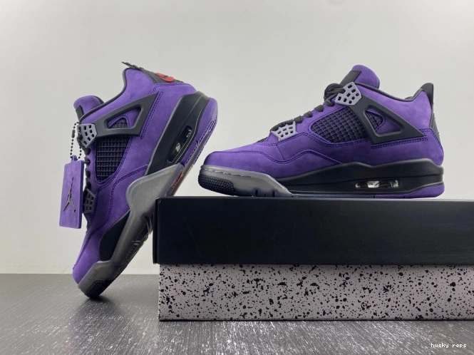 Cheap Husky Travis 4 x Purple Air Jordan Suede Scott 0713